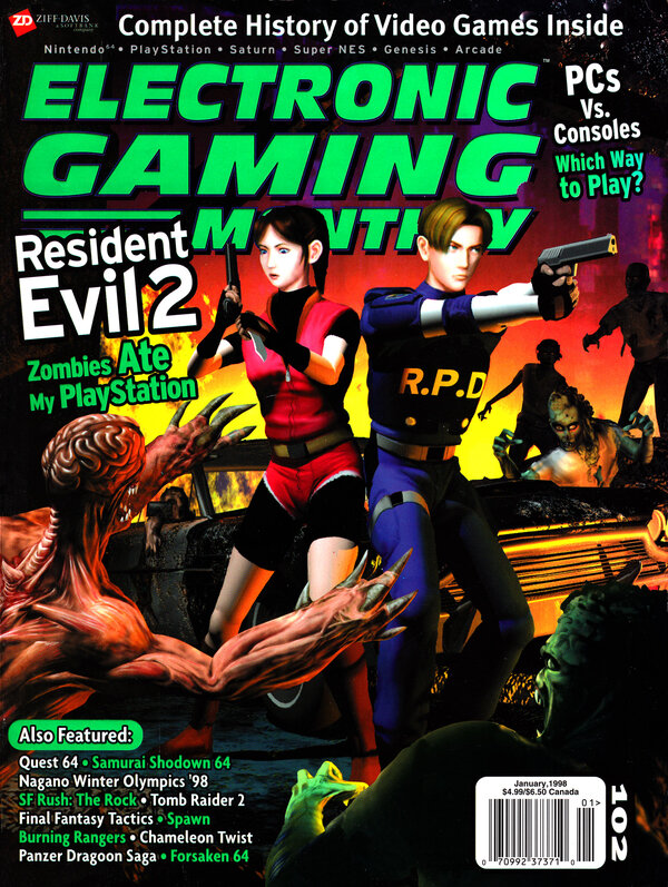 Electronic Gaming Monthly Issue 102 (January 1998) cover